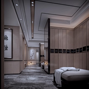 新中式足浴会所更衣室3D模型下载